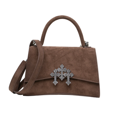 BOLSA  444 - BROWN SUEDE