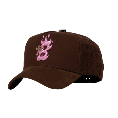 B CROSS PINK BARBAS HATS - GOOD & EVIL