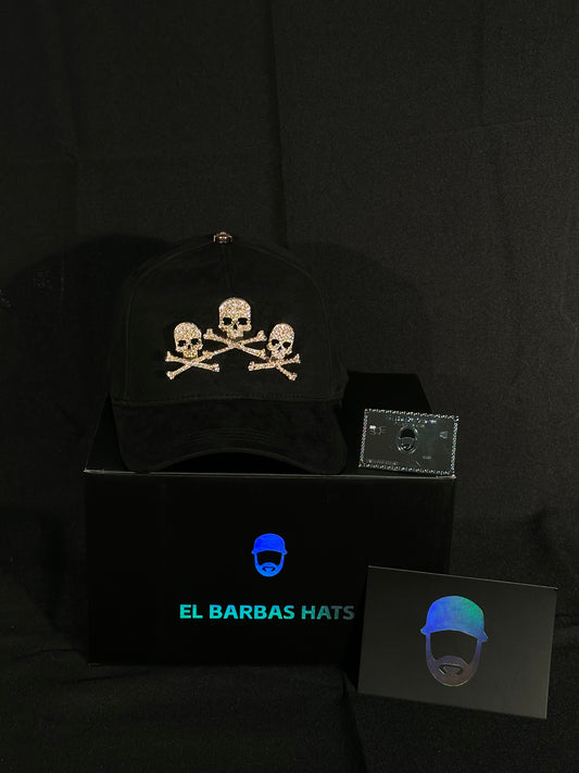 BARBAS HATS - SKULLS ROSE GOLD